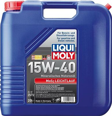 Liqui Moly MoS2 Leichtlauf 15W-40 20л