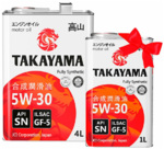 Takayama Adaptec 5W-30 API SN ILSAC GF-5 Акция 4+1л