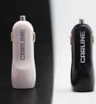 Адаптер автомобильный CARLINE 1хUSB 1А в прикуриватель 12/24В, цвет черный, упаковка запаянный блис