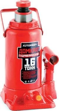 Домкрат гидравлический AUTOPROFI, бутылочный, 16 т., высота подъёма 445 мм., 1/2 Домкрат гидравлический AUTOPROFI, бутылочный, 16 т., высота подъёма 445 мм., 1/2