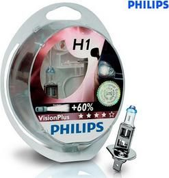 Лампа PHILIPS 12 В, Н7, 55 Вт, P*26d + 60% VISION PLUS Лампа PHILIPS 12 В, Н7, 55 Вт, P*26d + 60% VISION PLUS