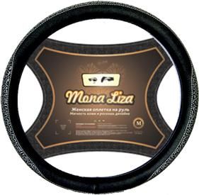 Оплетка на руль кожаная Mona Liza Elegante M (d=38см) /ЧЕРНЫЙ/ Оплетка на руль кожаная Mona Liza Elegante M (d=38см) /ЧЕРНЫЙ/