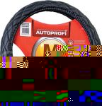 Оплётка руля, мягкая PU кожа, стёганая, наполнитель 1 см. поролон, чёрный, разм. М,