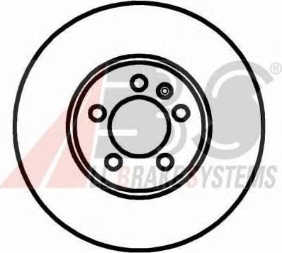 ABS 16882 Диск тормозной перед. VAG A3/Polo/Fabia/Golf IV/Bora/Octavia 1,2-2,3L 97-> (288X25mm)(Geomed D) (1J0615301)