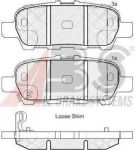 ABS 37745 Колодки тормозные зад. NISSAN Qashqai/X-Trail/Murano//Grand Vitara//Koleos//FX35/FX37/FX45 2,0-4,5L 03-> (440608H385)