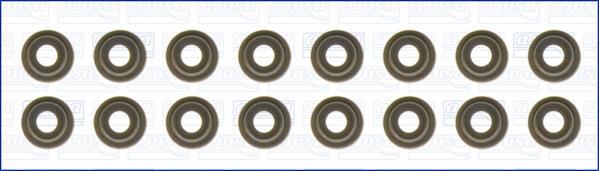 AJUSA 57046300 комплект м/с колпачков Mitsubishi Grandis/Outlander 2.4 16V 03> 4,8x10,8x10,6 (16)