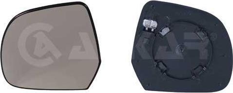 ALKAR Стекло зеркала RENAULT DUSTER 10- левое с подог. (6431586)