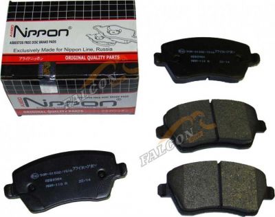 Колодки перед. LADA Largus для а/м с ABS ALLIED NIPPON (0984) (4шт.)
