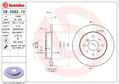 AP 14363 тормозной диск на ROVER 800 (XS)