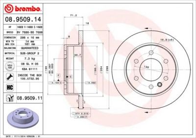 AP 14908 V тормозной диск на MERCEDES-BENZ SPRINTER 3,5-t c бортовой платформой/ходовая часть (906)