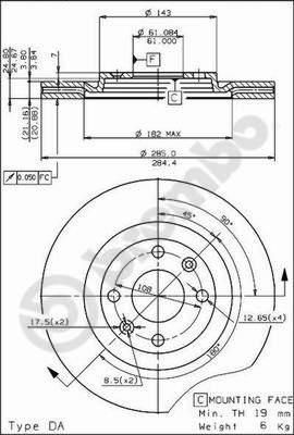 AP 24315 тормозной диск на RENAULT 21 универсал (K48_)