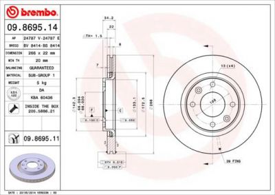 AP 24787 V тормозной диск на PEUGEOT PARTNER фургон (5)