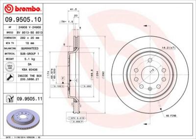AP 24908 тормозной диск на SAAB 9-3 (YS3F)