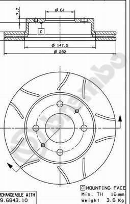 AP X 24630 тормозной диск на NISSAN ALMERA I (N15)
