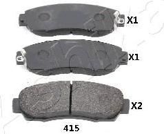 Ashika 50-04-415 комплект тормозных колодок, дисковый тормоз на HONDA CR-V IV (RE)