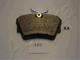ASHIKA Комплект тормозных колодок, диско (51-01-109)