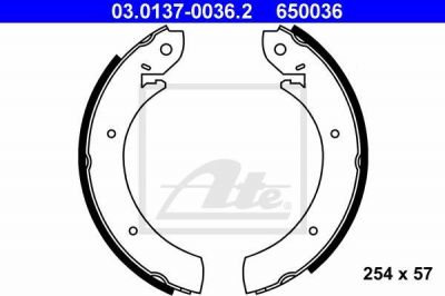 ATE 03.0137-0036.2 комплект тормозных колодок на HYUNDAI H100 автобус (P)