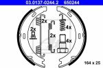 ATE 03.0137-0244.2 Колодки торм.бараб. MB W140, S210