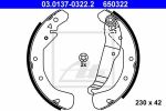 ATE 03.0137-0322.2 Колодки торм.бараб. Opel Astra F, G, Vectra B