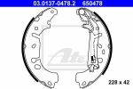 ATE 03.0137-0478.2 Колодки торм.бараб. Opel Corsa