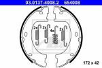 ATE 03.0137-4008.2 Колодки ручного тормоза MB Sprinter/VWCrafter 04/06=> (2E0698525D)