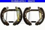 ATE 03.0520-4219.3 комплект тормозных колодок на VW POLO CLASSIC (6KV2)