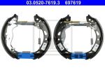 ATE 03.0520-7619.3 комплект тормозных колодок на FORD FIESTA VI
