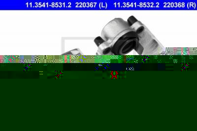 ATE 11.3541-8531.2 тормозной суппорт на FORD FIESTA IV (JA_, JB_)
