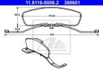 ATE 11.8116-0006.2 пружина, тормозной суппорт на AUDI A3 Sportback (8PA)