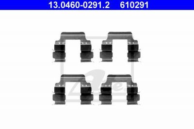 ATE 13.0460-0291.2 Комплектующие, колодки дискового тормоза