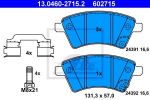ATE 13.0460-2715.2 Колодки торм. SUZUKI SX4 1.5-1.9L 2006=>