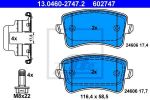 ATE 13.0460-2747.2 Колодки задние AUDI A4/A5/Q5 07-> (8K0698451A)