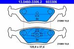 ATE 13.0460-3306.2 Колодки зад.SAAB 9000 2.0-3.0L WVA21089/21090