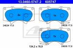 ATE 13.0460-5747.2 Колодки передние LEXUS / TOYOTA / MITSUBISHI (04465-35290)