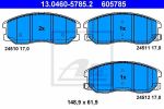ATE 13.0460-5785.2 Колодки передние CHEVROLET Captiva/Opel Antara all 06-> (96626070)