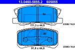ATE 13.0460-5855.2 Колодки задние MITSUBISHI Outlander all/Galant/Pajero+PSA C-Cross