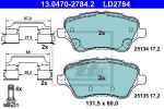 ATE 13.0470-2784.2 комплект тормозных колодок, дисковый тормоз на FORD TRANSIT COURIER Kombi