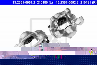 ATE 13.2351-0052.2 тормозной суппорт на OPEL VECTRA B (36_)