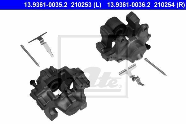 ATE 13.9361-0036.2 тормозной суппорт на MERCEDES-BENZ CLK (C208)