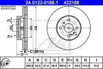 ATE 24.0122-0188.1 тормозной диск на TOYOTA COROLLA Liftback (_E9_)