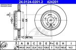 ATE 24.0124-0201.2 тормозной диск на 5 (E60)