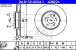 ATE 24.0130-0224.1 Диск тормозной 24.0130-0224.1