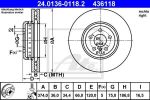 ATE 24.0136-0118.2 тормозной диск на 6 купе (F13)