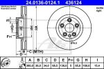ATE 24.0136-0124.1 тормозной диск на VW TOUAREG (7P5)