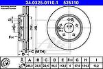 ATE 24.0325-0110.1 Диск торм. пер. MB W202, W203, W210