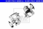 ATE 24.3481-1743.5 тормозной суппорт на FIAT CINQUECENTO (170)