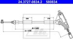 ATE 24.3727-0834.2 трос, стояночная тормозная система на PEUGEOT 406 (8B)