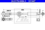 ATE 24.5176-0494.3 тормозной шланг на OPEL INSIGNIA