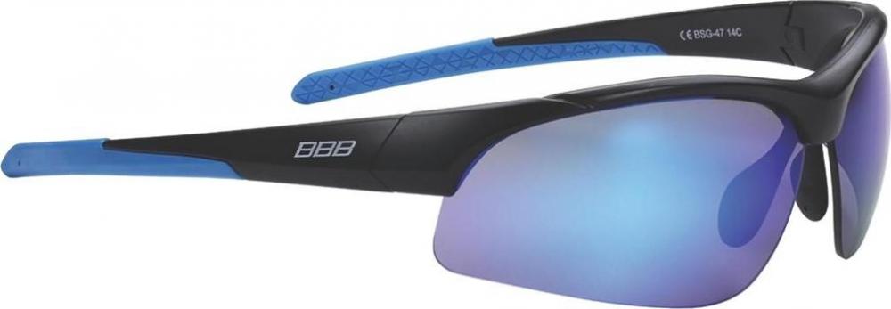 Очки солнцезащитные BBB Impress PC smoke blue lenses матовый черный (BSG-47) (б/р)