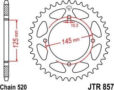 BIKE ALERT Звезда цепного привода (JTR 857 46)